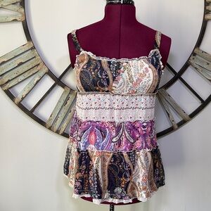 Dolled up Print Ruffle Top